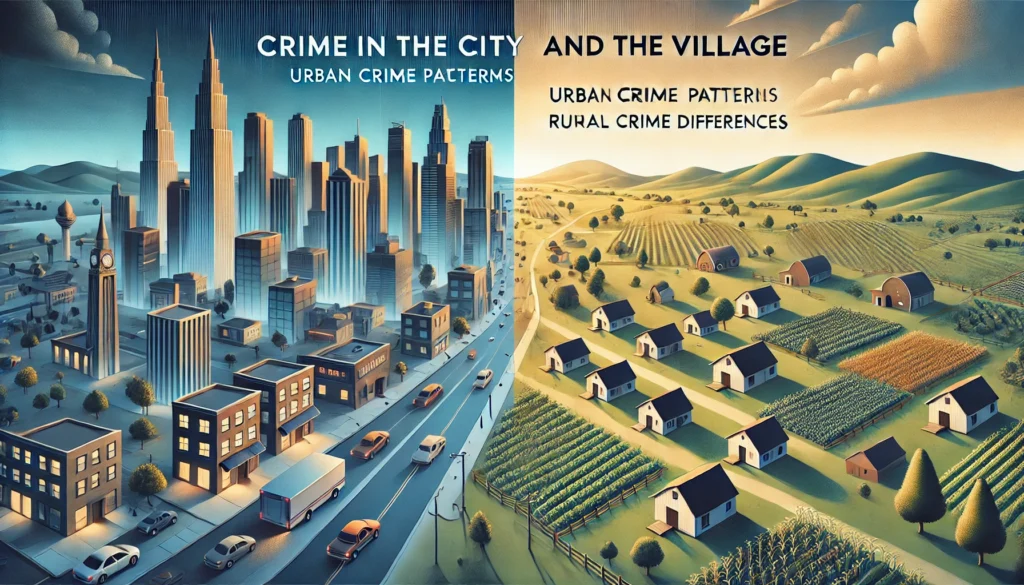 Natural Factors in Criminology: Geographical Impact on Urban and Rural Crime