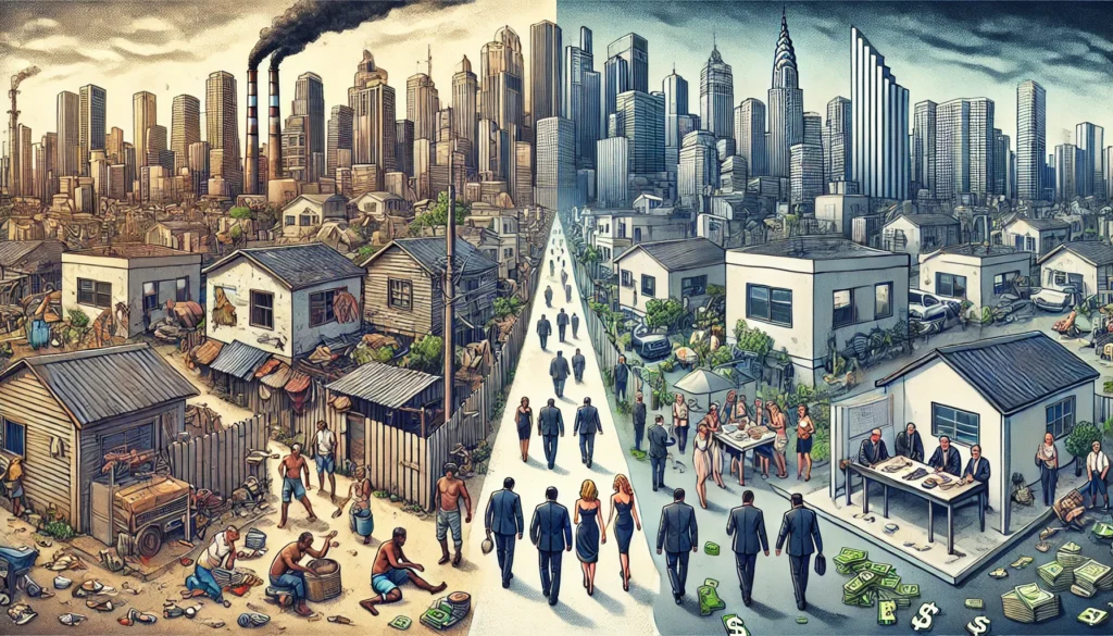 Panoramic view of economic statuses and their relationship with criminal behavior