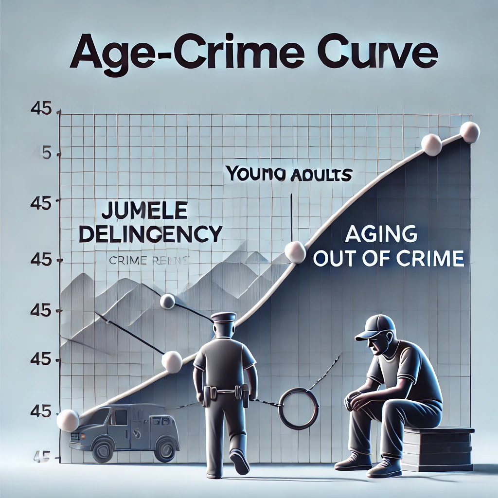 What is the age-crime curve?