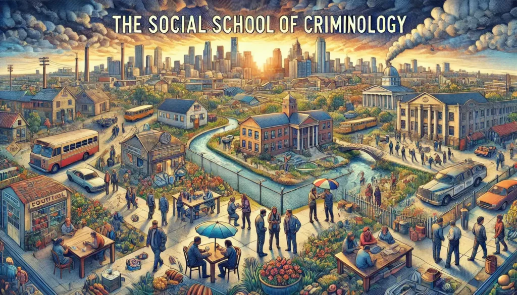 Societal influences on crime as depicted by the Social School